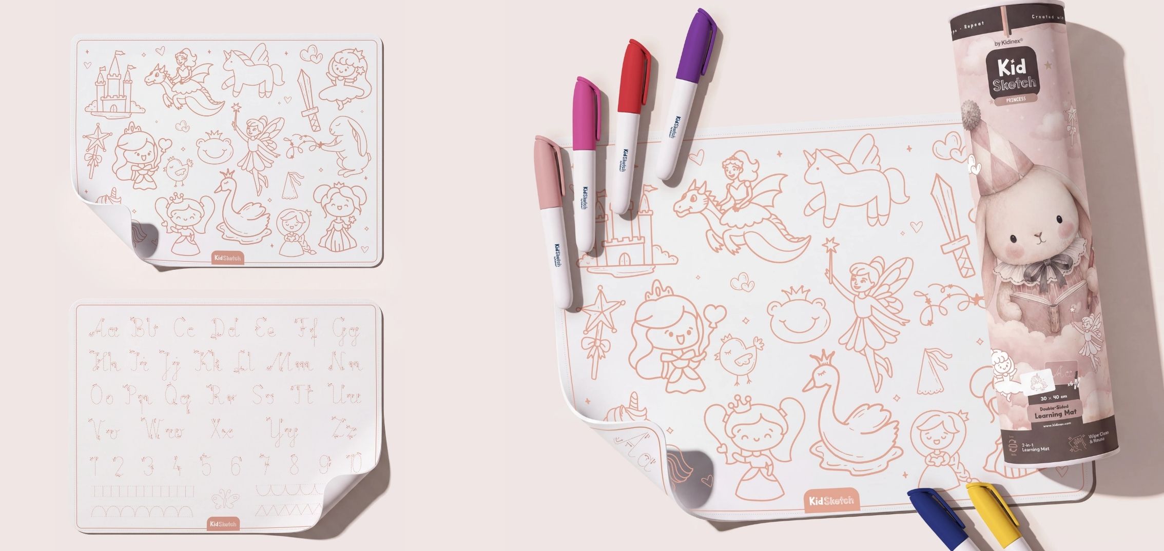 Silikonová podložka na malování a psaní KidSketch Princess (3)
